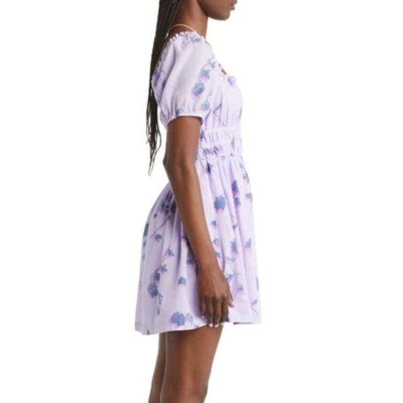 B.P. Dresses & Skirts - B.P. (sold at Nordstrom's) Shirred Puff Sleeve Cotton Prairie Dress - Small